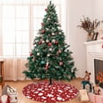 thumbnail image 7 of Sigee Red Christmas Cheer. for Christmas Decoration Tree Skirt Christmas Tree Skirt,Christmas home decor Holiday Tree Skirt Fits Christmas Tree-48", 7 of 7