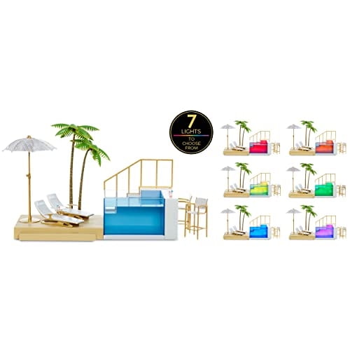 Juego de playa y alberca con cambio de color Rainbow High: alberca cambiante multicolor 7 Rainbow High Rainbow High