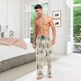 thumbnail image 7 of FREEAMG French Bulldog Pattern Pajama Pants for Men, Men's Separate Bottoms, Pure Cotton Comfortable Lounge Pants?451?, 7 of 7