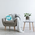 thumbnail image 3 of Stupell Industries Blue Initial W Decorative Printed Throw Pillow, 18 x 18, 3 of 5