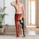 thumbnail image 2 of Fotbe Silhouette Trumpet Red Art Pantalones de Pijama para Hombre, Pantalones de Dormir, Pantalones de Casa con Cintura Ajustable y Bolsillos-X-Large, 2 of 6