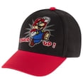 thumbnail image 1 of Gorra de béisbol Nintendo Super Mario para niños de 4 a 7 años, color negro y rojo, 1 of 6