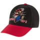 thumbnail image 1 of Gorra de béisbol Nintendo Super Mario para niños de 4 a 7 años, color negro y rojo, 1 of 6