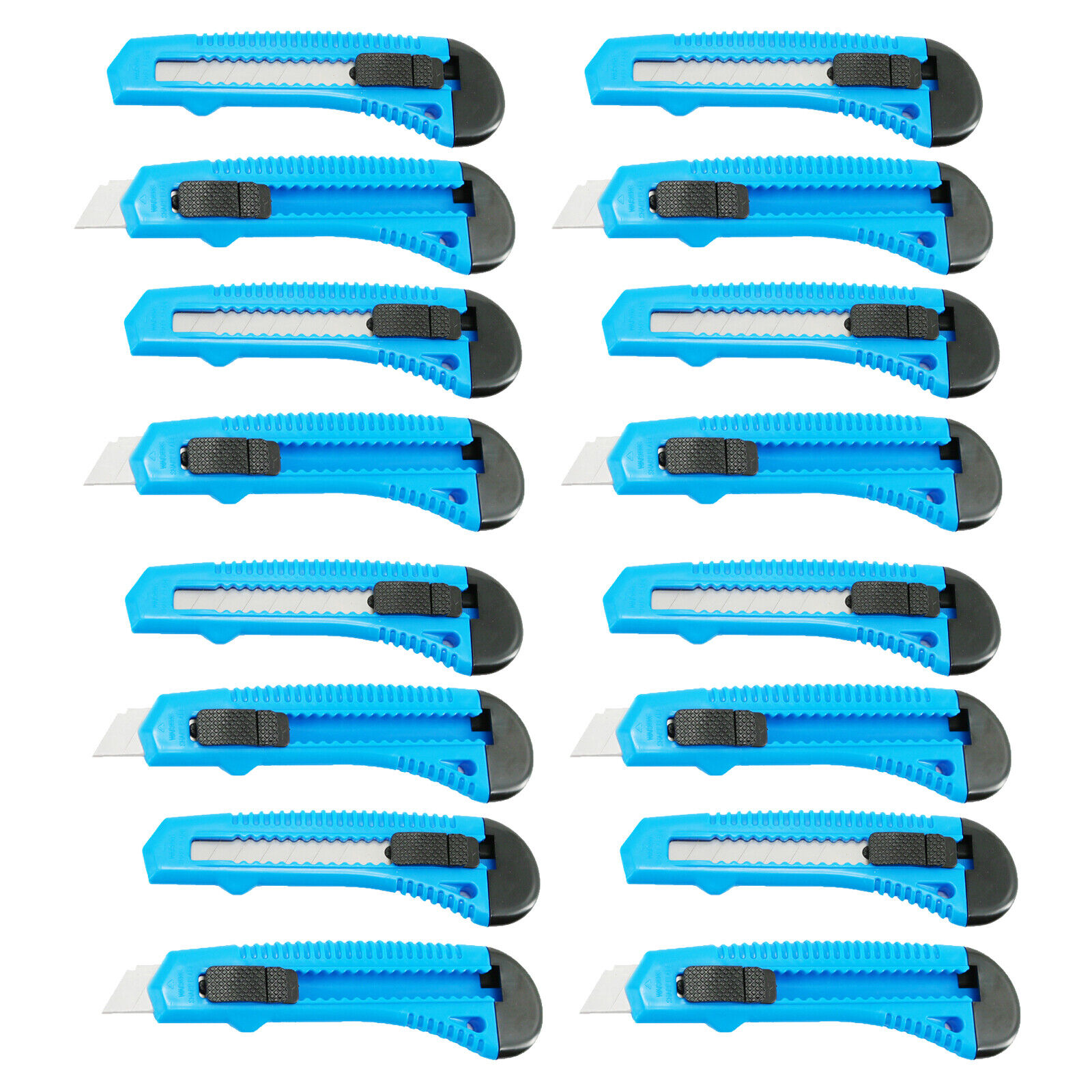 16 Packs - Utility Box Cutter Retractable Snap Off Lock Razor Sharp ...
