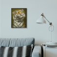 thumbnail image 2 of Stupell Industries Happy Tiger Funny Large Cat Animal Painting Framed Giclee Texturized Art by Patrick LaMontagne, 2 of 8