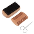 thumbnail image 1 of Juego de peine y cepillo para barba, juego de 3 piezas, cepillo para barba, cepillo para barba, kit de cuidado de la barba, rendimiento probado, 1 of 8
