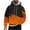 Mens Hoodies & Sweatshirts Orange, variant on M-4X Plus Size Hoodies for Men with Pocket Big & Tall Fleece Lined Sweatshirts Mens Trendy Color Block Pullover Long Sleeve Thermal Hoodie Tops