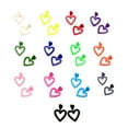 thumbnail image 3 of Decodeary Love Heart Earrings Set Lightweight And Easy To Wear Multiple Colors Available Grey, 3 of 6