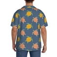 thumbnail image 7 of Goofa Cute Turtle Printed Men's Casual Short-sleeved Shirt,Lightweight Breathable Button-down,Summer Casual men's top,Versatile Fashion shirt-3X-Large, 7 of 7