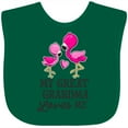 thumbnail image 3 of Inktastic My Great Grandma Loves Me with Two Flamingos Boys or Girls Baby Bib, 3 of 4