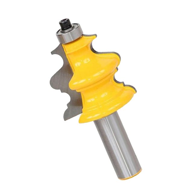 Herramienta de Carpintería de Riel de Estilo de Broca de Gabinete de Vástago de 1/2 "profesional Baoblaze Brocas de enrutador de metal
