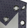 thumbnail image 4 of Ambesonne Navy Blue Grommet Curtain, Geometric Ogee Tile, 50" x 108", Dark Blue Tan, 4 of 6