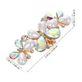 thumbnail image 2 of Masteelf 1 Pair Rhinestone Shoe Clips For Dress Shoes Detachable Shoe Decorations With Rhinestones And Pearls Shining Shoes Decorations Jewelry Shoe Clips, 2 of 8