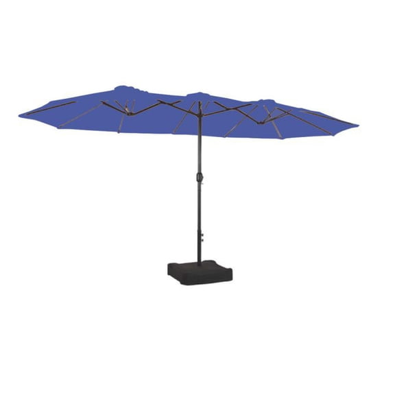 Garden Winds Replacement Canopy Top Cover Compatible with The Phi Villa, Aecojoy, PatioFestival, AbcCanopy, Kozyard, Lokatse A701007300, Pf18259, UB02 15 ft Umbrella - RipLock 350 - True Navy