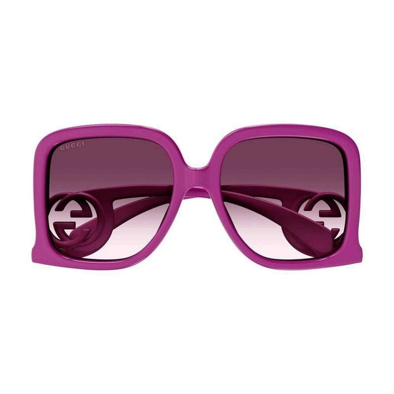 サングラス GCDS Woman Sunglasses Fuchsia GD0043 75T Gucci Ladies Sunglasses - Fuchsia Pink Oversize Shades GG
