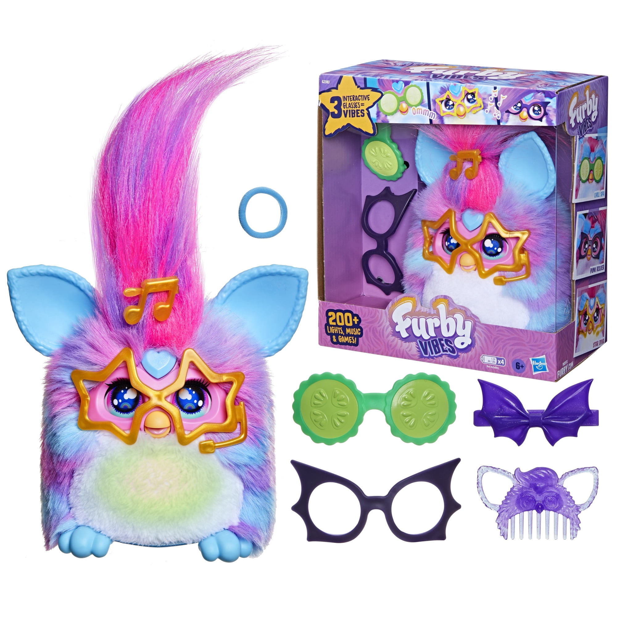 Furby 2点セット Hasbro Furby Orange Interactive Plush Toy, Pack of 2, Voice