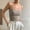 A666 Brown, variant on Womens Straight Square Neck Spaghetti Strap Camisoles Seamless Slim Fit Tank Tops Casual Summer Sleeveless Layering Essential Yoga Athletic Activewear Shirts