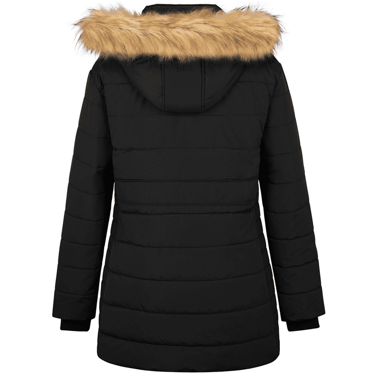Soularge Women's Winter Plus Size Water Resistant Long Padded Coat