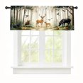 thumbnail image 2 of Rdsfhsp Forest Window Valance Curtain, Woodland Animal Pattern Decorative Rod Pocket Short Curtain for Bedroom Living Room Decor, 2 of 5