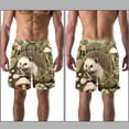 thumbnail image 3 of luoweisi Men's Beach Shorts Quick Dry Swim Trunks with Mesh Lining Hedgehog M, 3 of 5