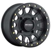 4/156 Method Race Wheels 401 Beadlock Wheel 15x7 4.0 + 3.0 Matte Black for Polaris RANGER RZR XP 4 TURBO FOX Edit. 2018