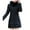 Black, variant on Lindreshi Winter Coats for Women 2023 Trendy Women Hooded Outwear Warm Coat Long Thick Furry Collar Cotton Slim Jacket