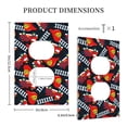 thumbnail image 3 of Daiia Fire Rescue With Red Helmet And Truck Pattern Decorator Wall Plate Child Safe Outlet Cover, Switch and Outlet Covers,Size 1-Gang 5.0" x3.0" , Polycarbonate Thermoplastic-Style S, 3 of 6