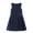 A Navy, variant on Auroural Girl's Ruffled Sleeveless Pleated Skirt Casual Spring Dress Princess Dress