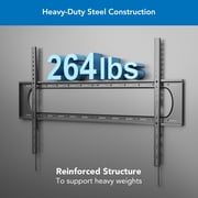 Mount-It! Heavy Duty XXL Fixed TV Wall Mount, 60 to 120 TV's, Capacity 264 lbs. Lifetime Guarantee