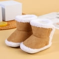 thumbnail image 2 of Xiaoxatg Girls Boots Baby Boots with Soft Sole for Warm Comfort and Everyday Wear Ideal for Toddlers and 6-12 Months Khaki, 2 of 9