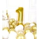 thumbnail image 2 of Globos con números de helio AULE Big Gold 1 40 pulgadas, 2 of 7