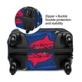 thumbnail image 4 of Xecao Cartoon Shark print Elastic Luggage Cover, with double-sided print , is perfect for travel, business, and daily use, 4 of 9