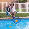 thumbnail image 2 of TeqHome Pool Skimmer Net  Heavy Duty Pool Leaf Rake Cleaning Tool Extendable Fine Mesh Frame Net with 4 Telescopic Pole Sections for Swimming Pools, 2 of 12
