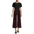 thumbnail image 3 of Time and Tru Women’s Wide Leg Corduroy Pants, 3 of 5