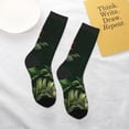 thumbnail image 4 of Goofa Palm Leaves And Exotic Birds Pattern Children's Crew Socks, Kids' Daily Wear and Sports Socks, Breathable Socks, Sports Socks, Moisture-Wicking Socks for Children, 4 of 6
