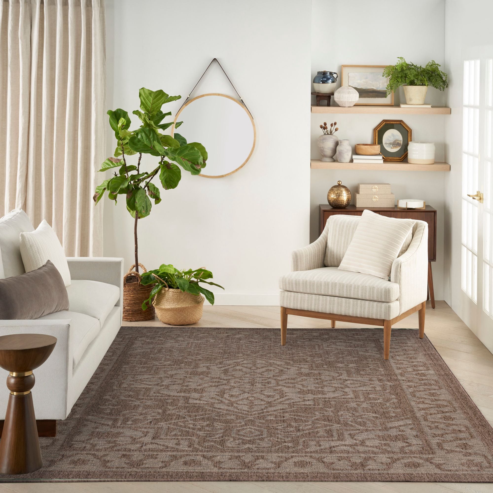 Nourison Tulum 8' x 10' Brown Indoor/Outdoor Rug