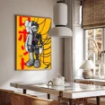 thumbnail image 5 of 1 póster de estatua de K-kaws-art, póster adhesivo de película, pegatina de papel Kraft retro, bricolaje, para habitación, bar, cafetería, arte estético, pintura de pared, 5 of 5