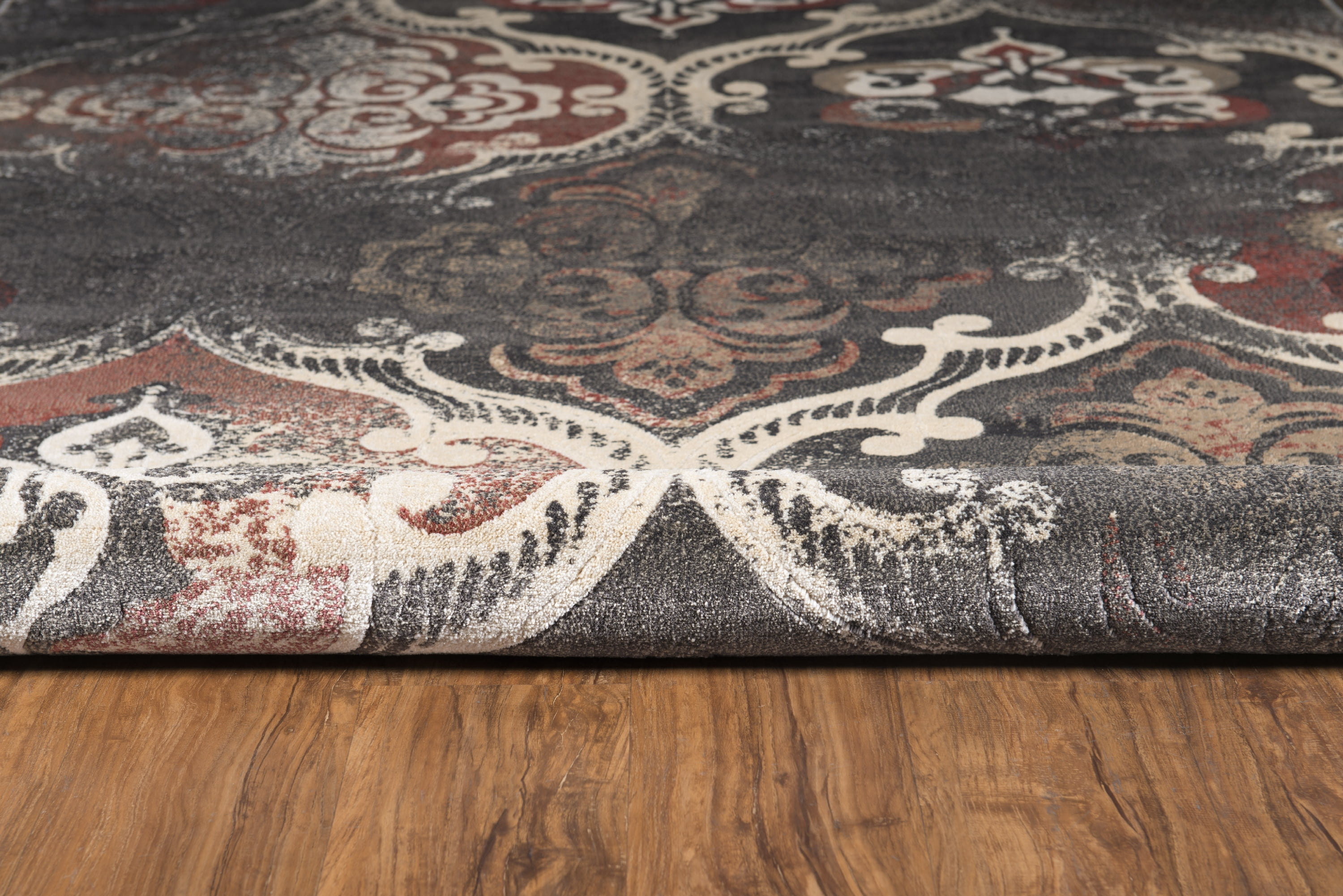 Jewel Arthur Blue Rust Area Rug 8x10 Powerloomed 100% Polypropylene