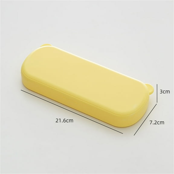 Ashosteey Frosted Plastic Pencil Case,Large Clear Pencil Box Stationery Case, Translucent Hard Plastic Storage Container Box for Office Supplies, Painting Pencil Brushe Crayon