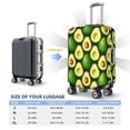 thumbnail image 6 of Fotbe Avocado Luggage Cover Protector,Suitcase Protector,Scratch and Dirt Resistant,Fits 18-32 Inch Luggage-Medium, 6 of 9