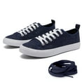 thumbnail image 2 of The Fashion Supply Skylar Canvas Women's Sneakers - Canvas Shoes for Women Sneakers, Comfortable Sneakers for Women, Denim, 10, 2 of 6