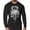 Silver On Black, variant on GYMISH Gym Reaper Lightweight Long Sleeve Hooded T-Shirt for Men – Funny Workout Hoodie, Fitness & Bodybuilding Apparel