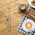 thumbnail image 5 of Handheld Milk Frother, Battery Operated Electric HandHeld Portable Mini Mixer Machine Foam Coffee Maker for Latte Cappuccino Milk Foamer Stainless Steel Whisk（Battery not included）, 5 of 5