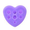 thumbnail image 2 of Makeup Brush Cleaning Mat Heart Shaped Makeup Brush Cleaning Pad Washing Tool, 2 of 10