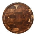 thumbnail image 3 of Wood End Grain Cutting Boards Wooden Butcher Block Meat Thick Board Round Chopping, 3 of 6