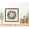 thumbnail image 3 of Eveokoki Farmhouse Wall Decor Signs For Christmas Decorations - Rustic 8” Wood Christmas Wreath Holly Picture Frame - Easy To Hang Indoor Holiday Decor For Your Home, 3 of 4