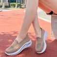 thumbnail image 4 of Dlongli Women's Slip-On Orthopedic Shoes Breathable Mesh Knitted Walking Shoes Arch Support Non-Slip Sole Lightweight Low-Top Design for All-Day Comfort, 4 of 5