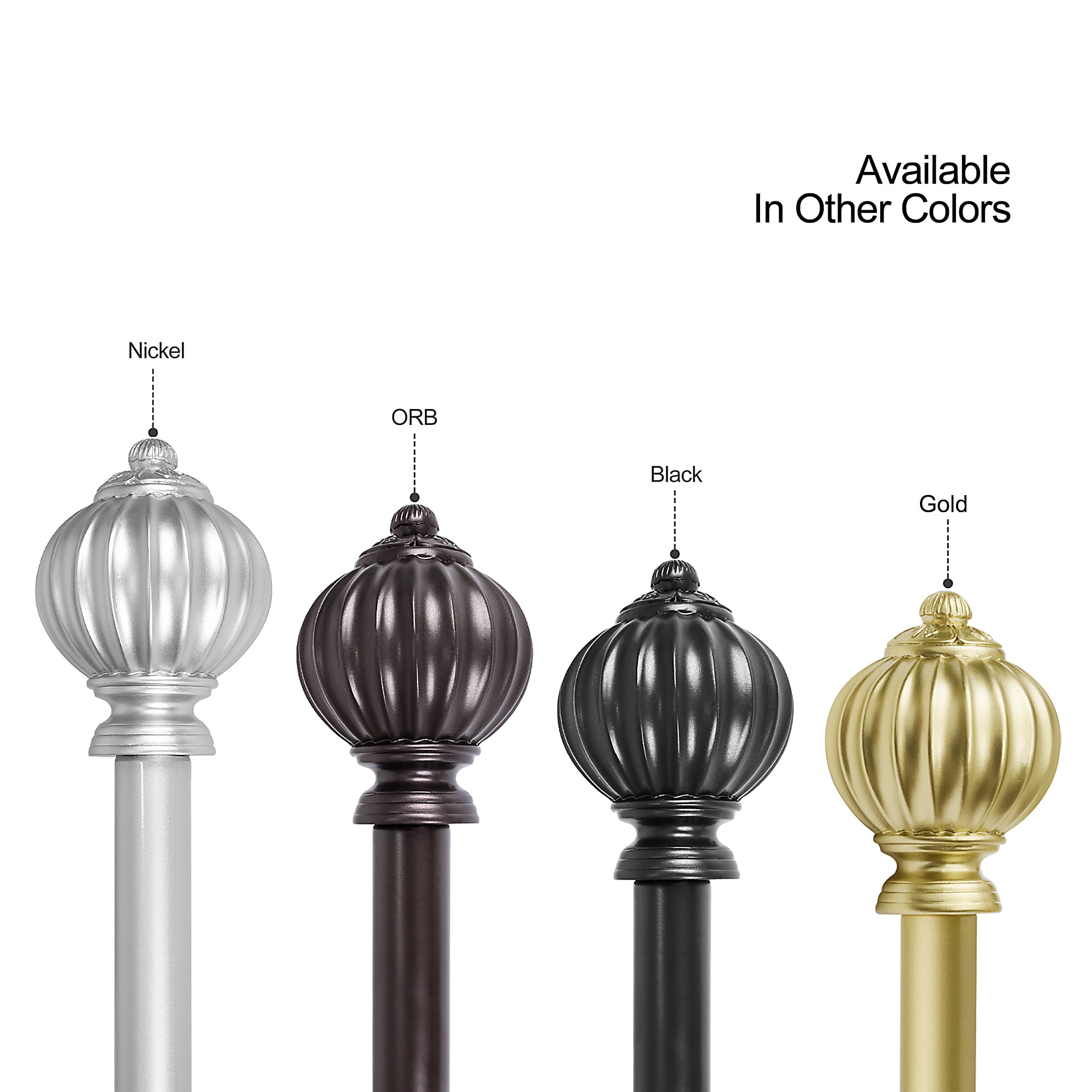 UTOPIA ALLEY 3/4 Inch Curtain Rod - Curtain Rods For Windows 48 to 86 Inch, Adjustable Drapery Rods, Oil rubbed bronze Curtain Rods, Bedroom & Living Room Decorative Curtain Rods, Tapestry Poles