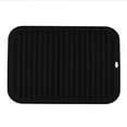 thumbnail image 1 of MVRLSH Clearance! 2 Pack Large Black Silicone Kitchen Draining Mats Heat Pot & Table Mats, 1 of 2