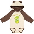 thumbnail image 3 of Inktastic Little Brother Dinosaur Boys Long Sleeve Baby Bodysuit, 3 of 5